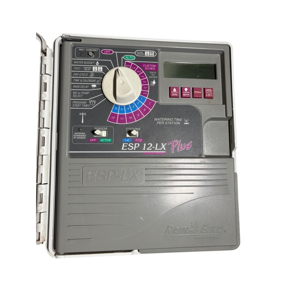 Rain Bird ESP-12LX Plus 12 Station Sprinkler Controller Timer Outdoor Indoor
